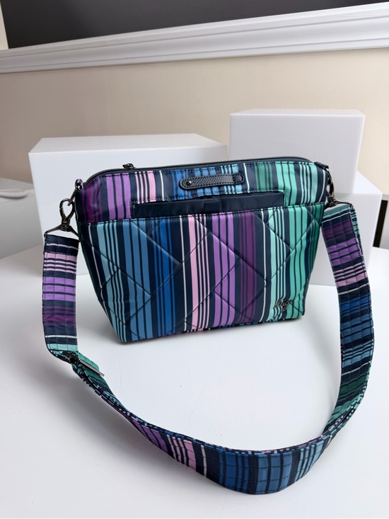 lug Handbags - LUG Flare Stripe Crossbody Bag Purse Multicolor NWOT